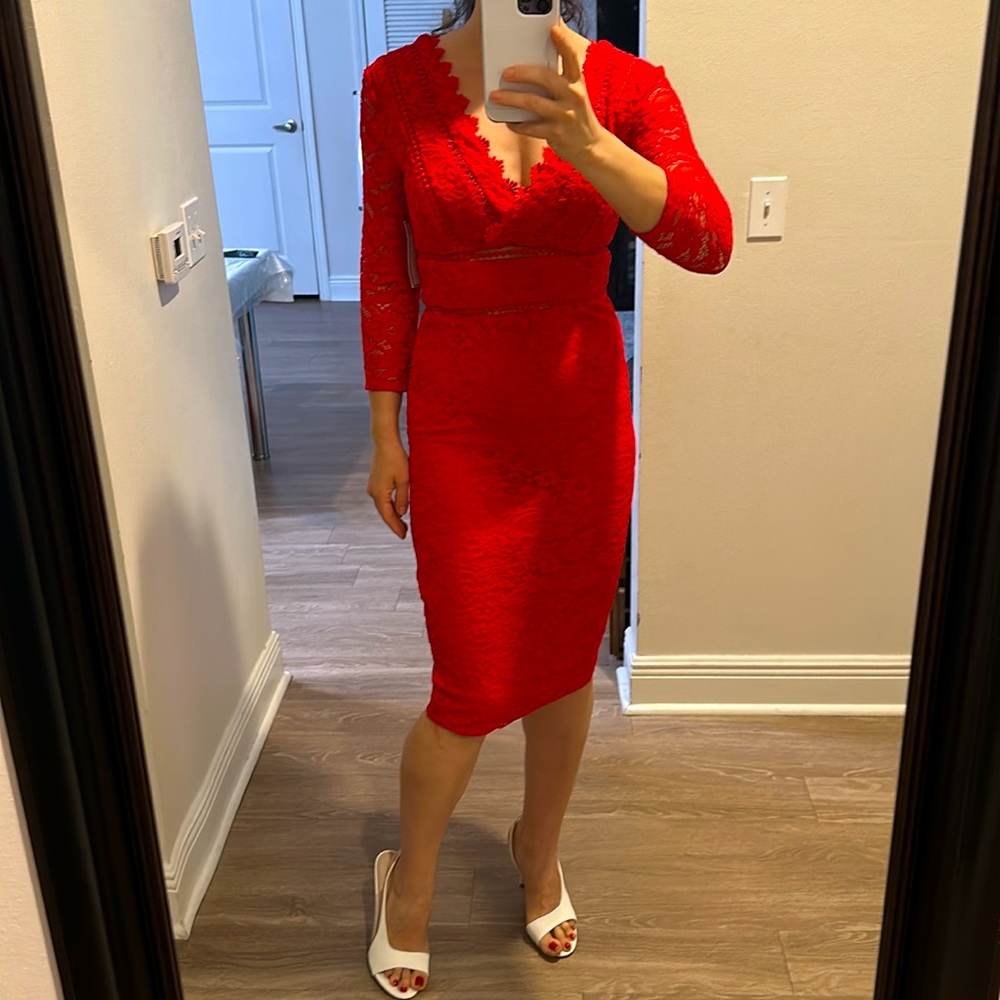 Red dress